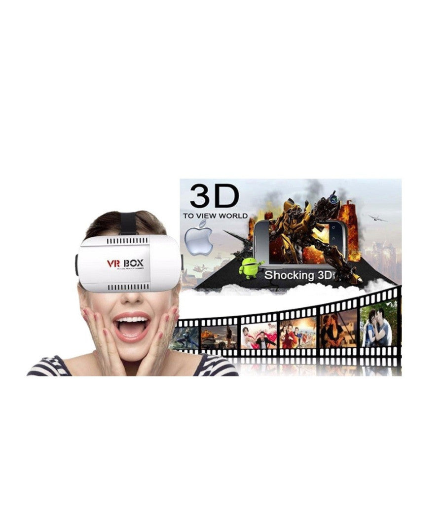 Vrbox Occhiali Realta' Virtuale 3d Per Smartphone Giochi Video Film 360°         