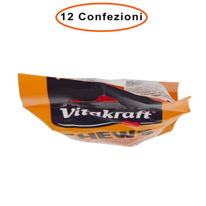 Vitakraft osso per cani snack chews 14 cm 12 confezioni da 90 gr