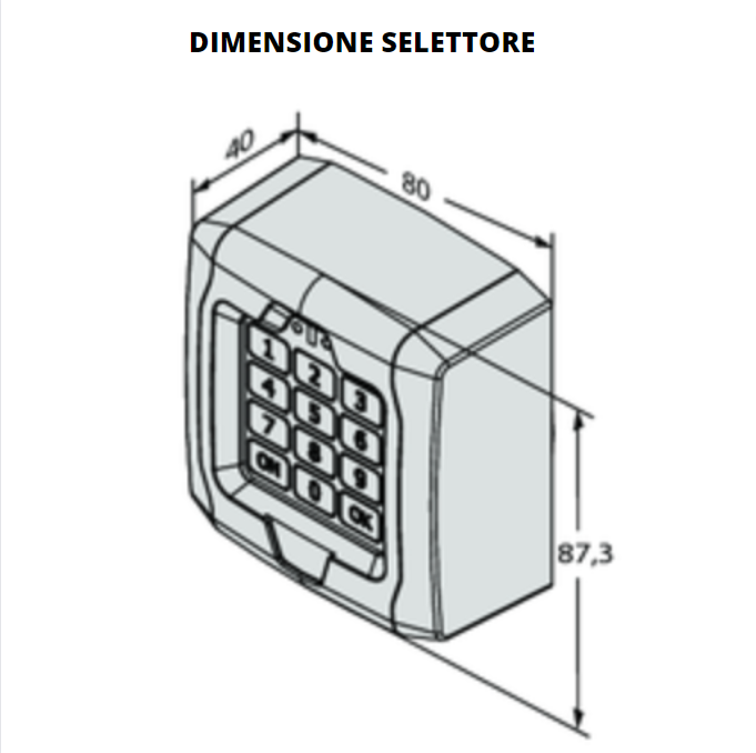 Bft selettore a chiave esterno doppio contatto q bo key wm