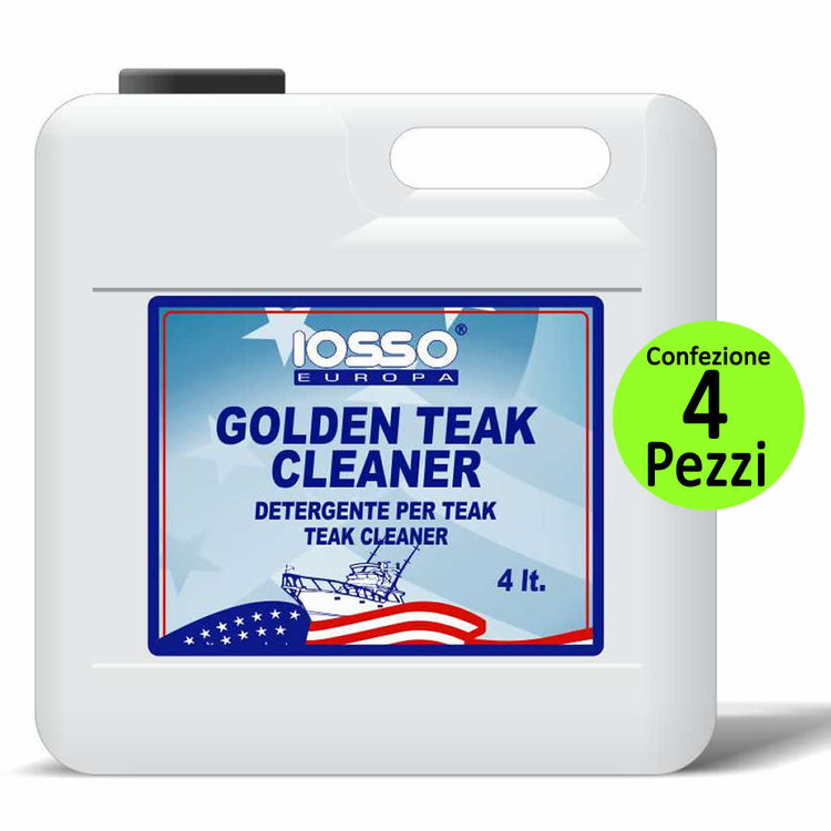 Iosso golden teak multipack 4 pz da litri 4 cleaner detergente per rimuovere grasso
