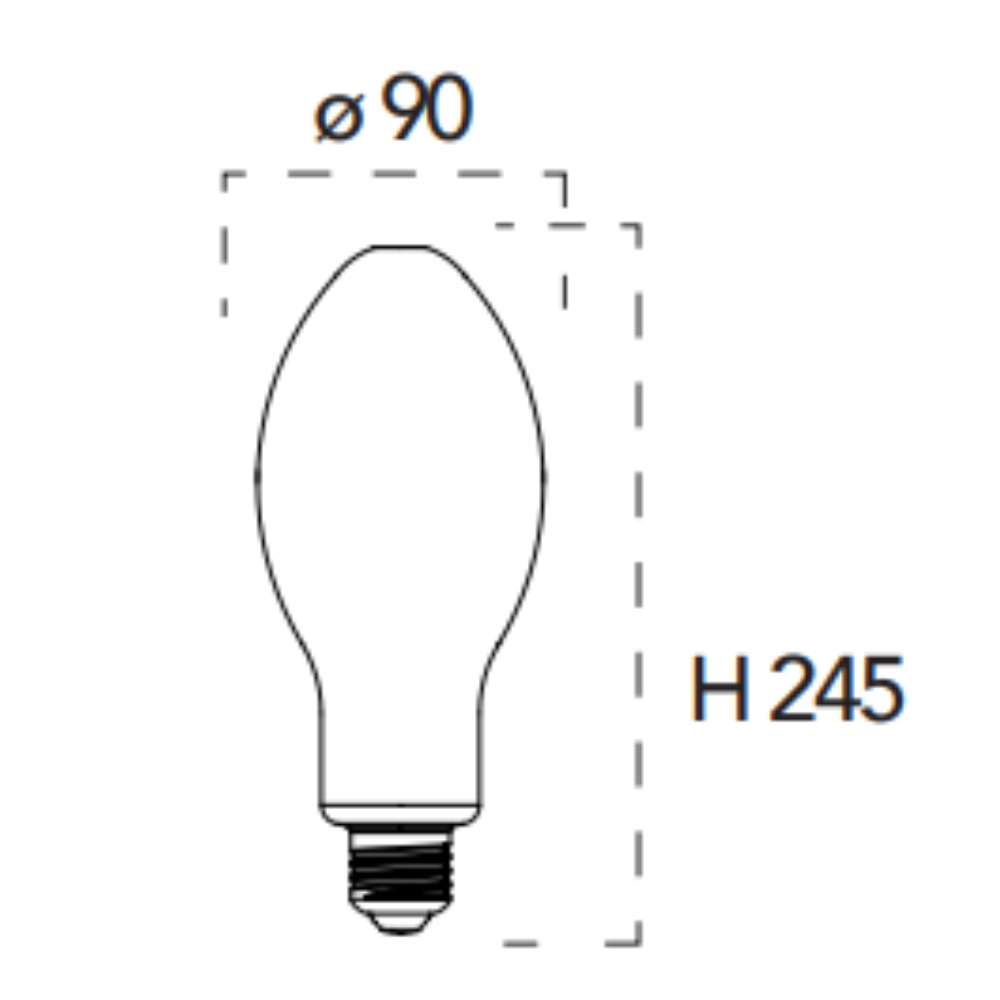 Lampada led filamento e27 26 w luce bianco naturale 4000k