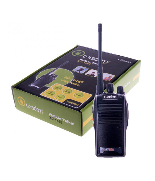 Walkie Talkie Ricetrasmettitore Wisdom Potenza 5w 16 Canali Batteria Al Litio         