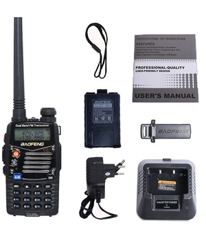 Walkie Talkie Uv5rl Radio Torcia Ricetrasmittente Multi Canale Autoparlante Mic         