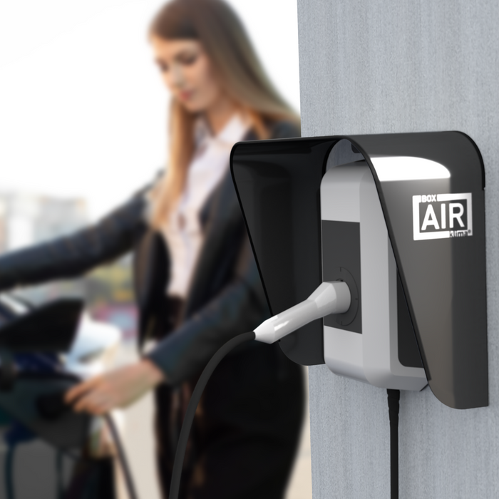 Copertura per Wallbox domestiche protezione contro le intemperie per stazione di ricarica auto elettrica inverter solare antracite L