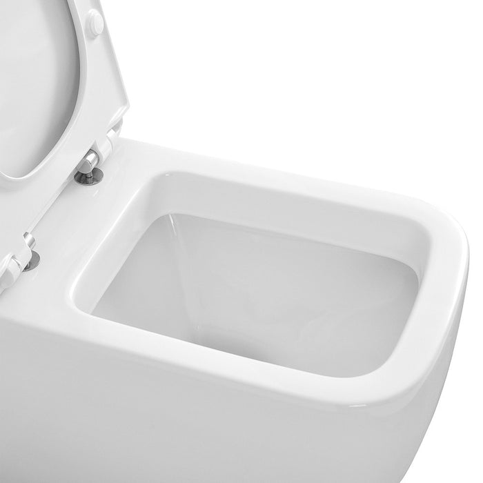 Water singolo filomuro Metropolitan bianco completo di Copriwater slim soft close