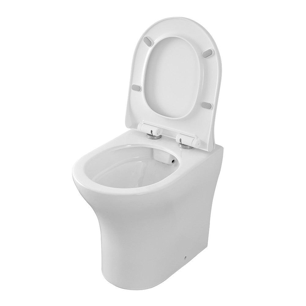 Wc filomuro senza brida bianco lucido con scarico universale | Itaca