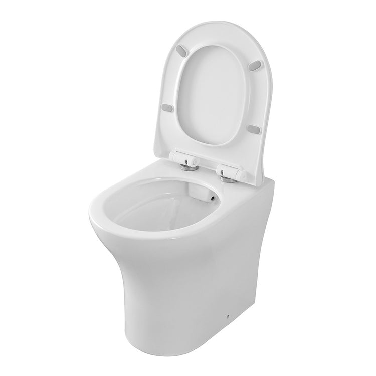 Wc filomuro senza brida bianco lucido con scarico universale | Itaca