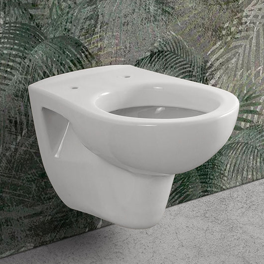 Wc sospeso con brida in ceramica bianco lucido Domus 