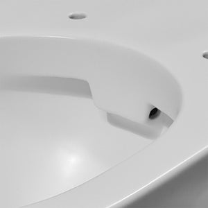 Wc sospeso rimfree serie Feeling in ceramica con finitura bianco matt