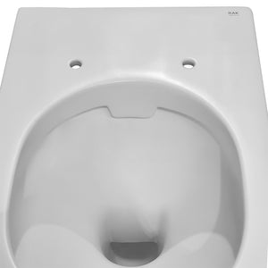 Wc sospeso rimfree serie Feeling in ceramica con finitura bianco matt