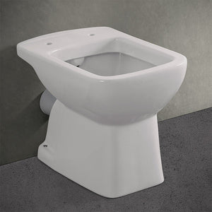 Wc tradizionale con scarico a parete in ceramica lucida Ginevra