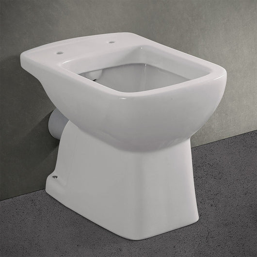 Wc tradizionale con scarico a parete in ceramica lucida Ginevra