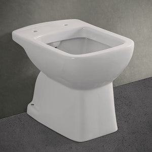 Wc tradizionale con scarico a pavimento in ceramica lucida Ginevra