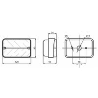 FANALE DIREZIONE DX/SX TRATTORI CARRELLO APPENDICE RIMORCHIO 2pz AMA 00464