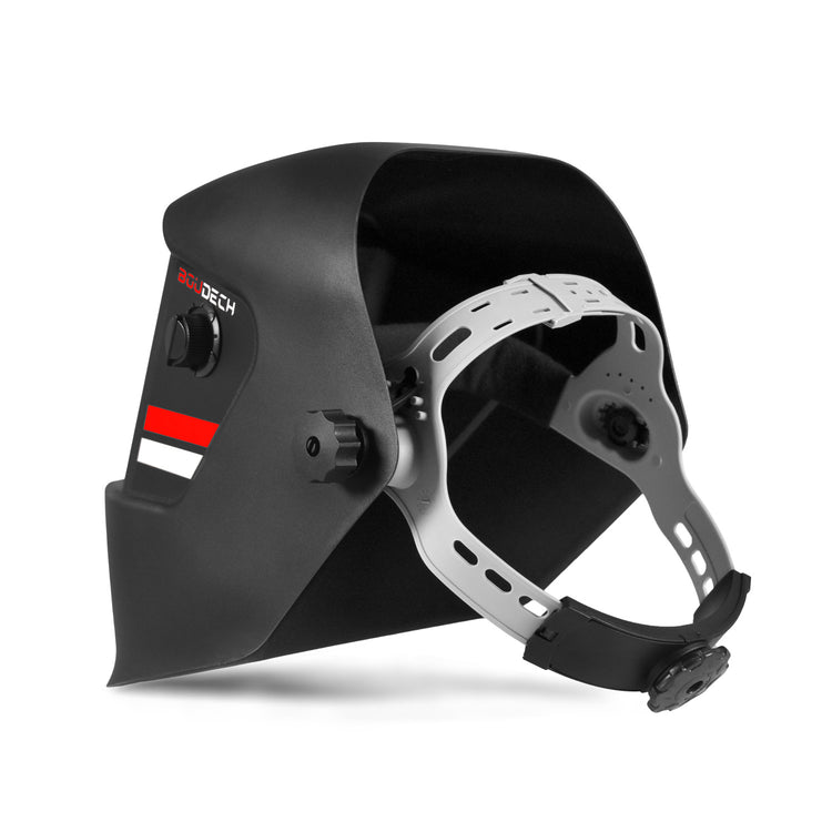 Maschera per saldatura automatica con casco protettivo e schermo autoscurante 