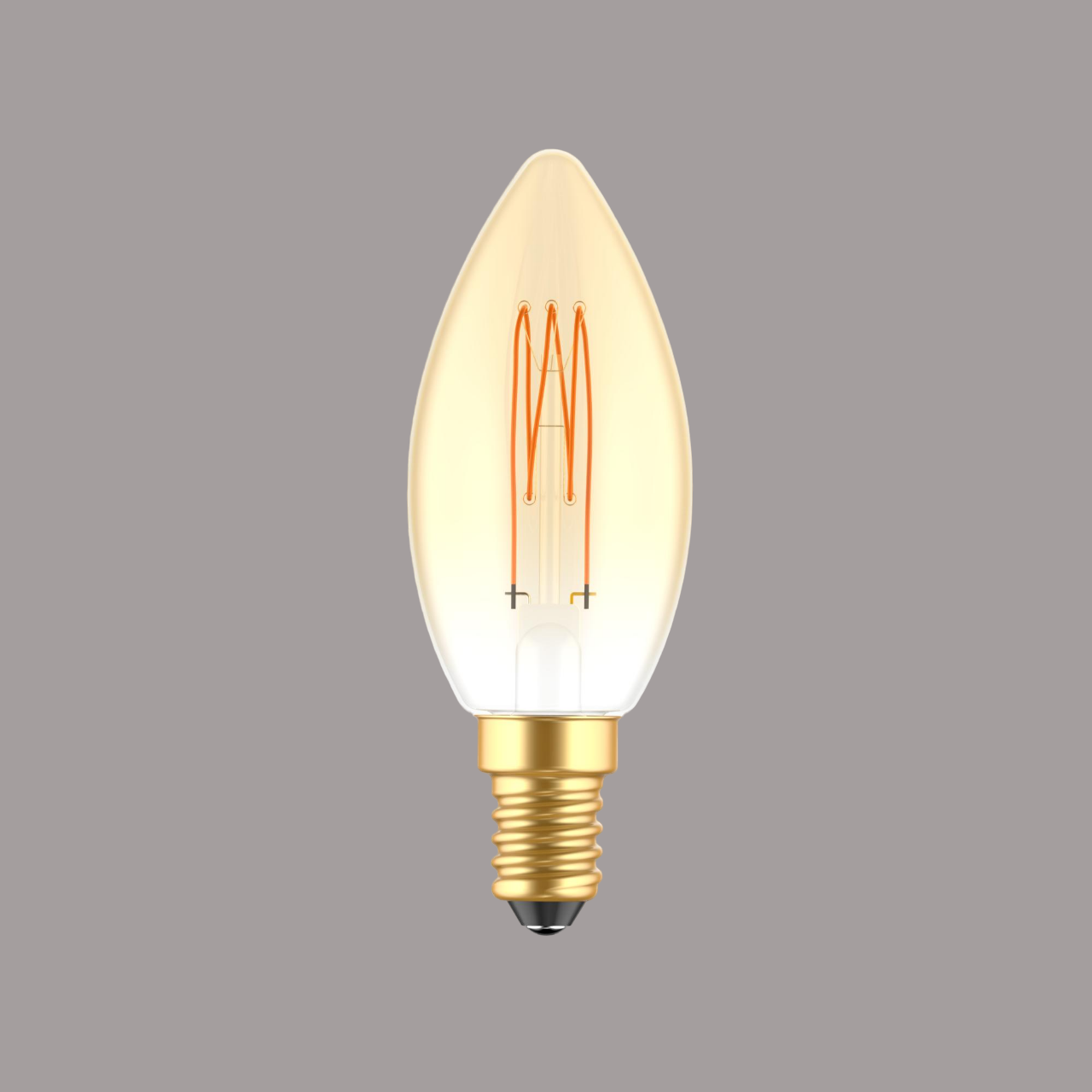 Lampadina led vintage con finitura oro