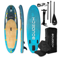 Stand Up Paddle Board Allround Wilson Ocean - Tavola da SUP gonfiabile 275X80X15 cm con sediolino, pagaia, cavigliera, gonfiatore, kit riparazione e borsa da trasporto. Idonea per principianti. Peso Max 140kg