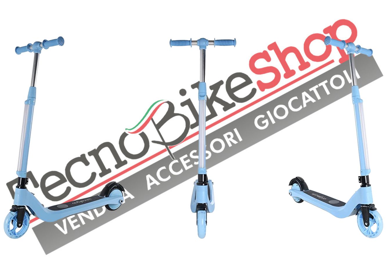 Monopattino Elettrico E-Scooter per Bambini Windgoo M1 colore Azzurro