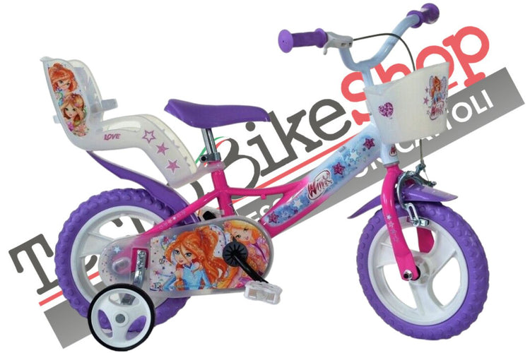 Bici Bimba Winx Dino Bikes 12 pollici