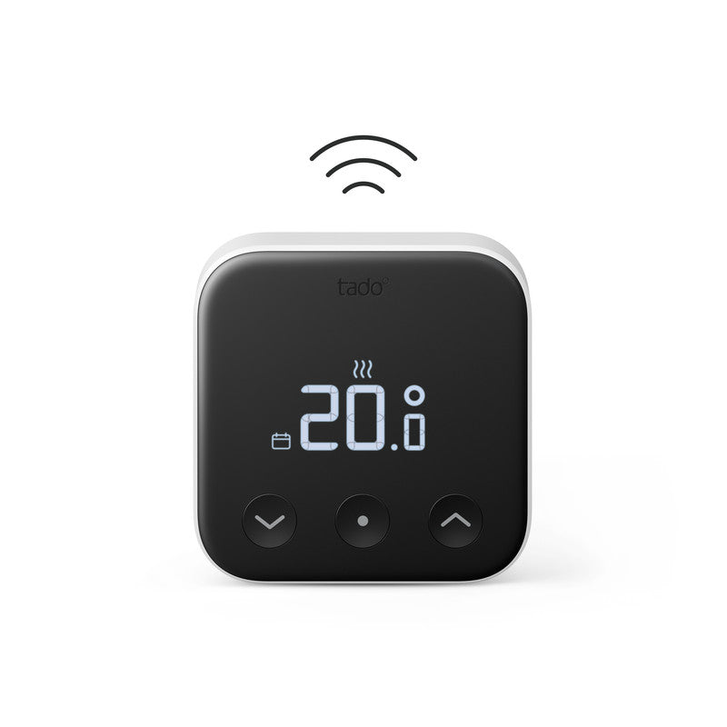 Tado Sensore di temperatura Wireless X, misuratore di temperatura per controllo multistanza, Wi-fi, Matter, Google assistant, Alexa