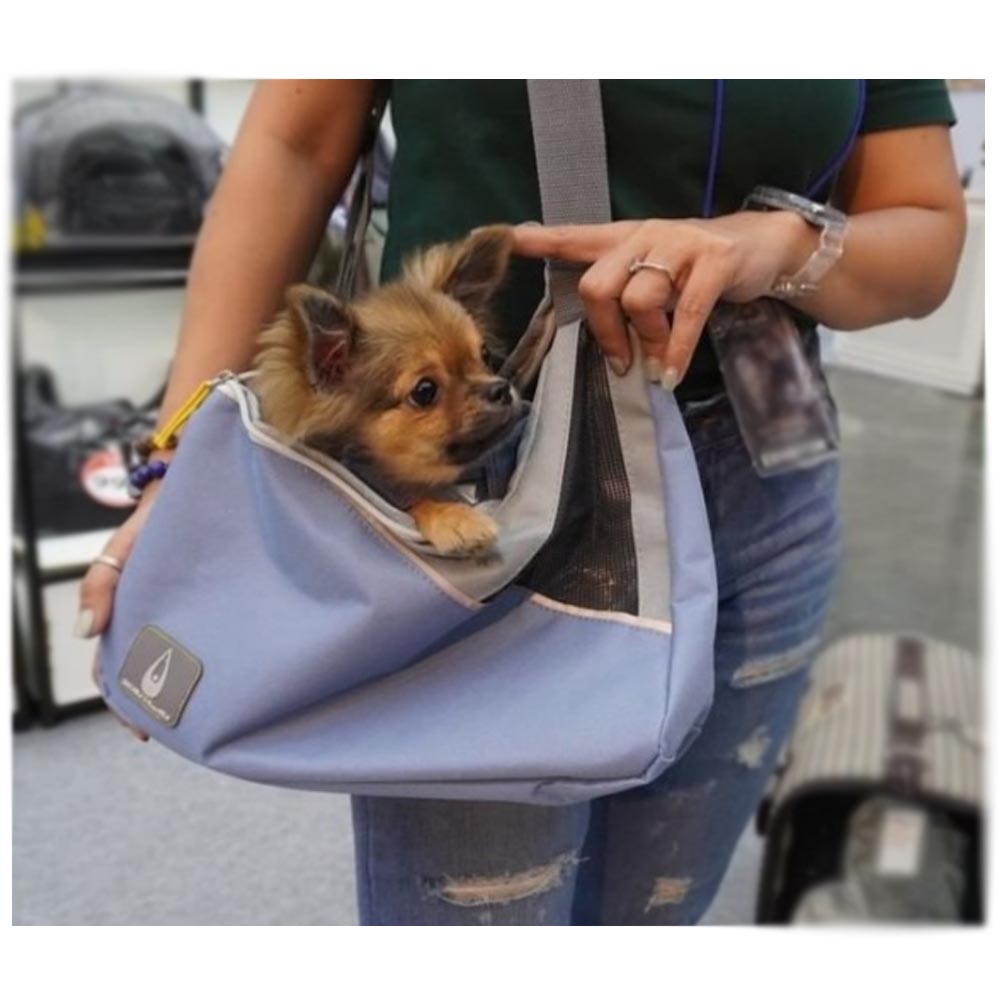 Zu e lu trasportino animali da viaggio kaiman denim fino 3 kg