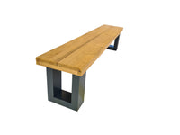 Panca in legno New England lunghezza 130 cm per giardino e balcone