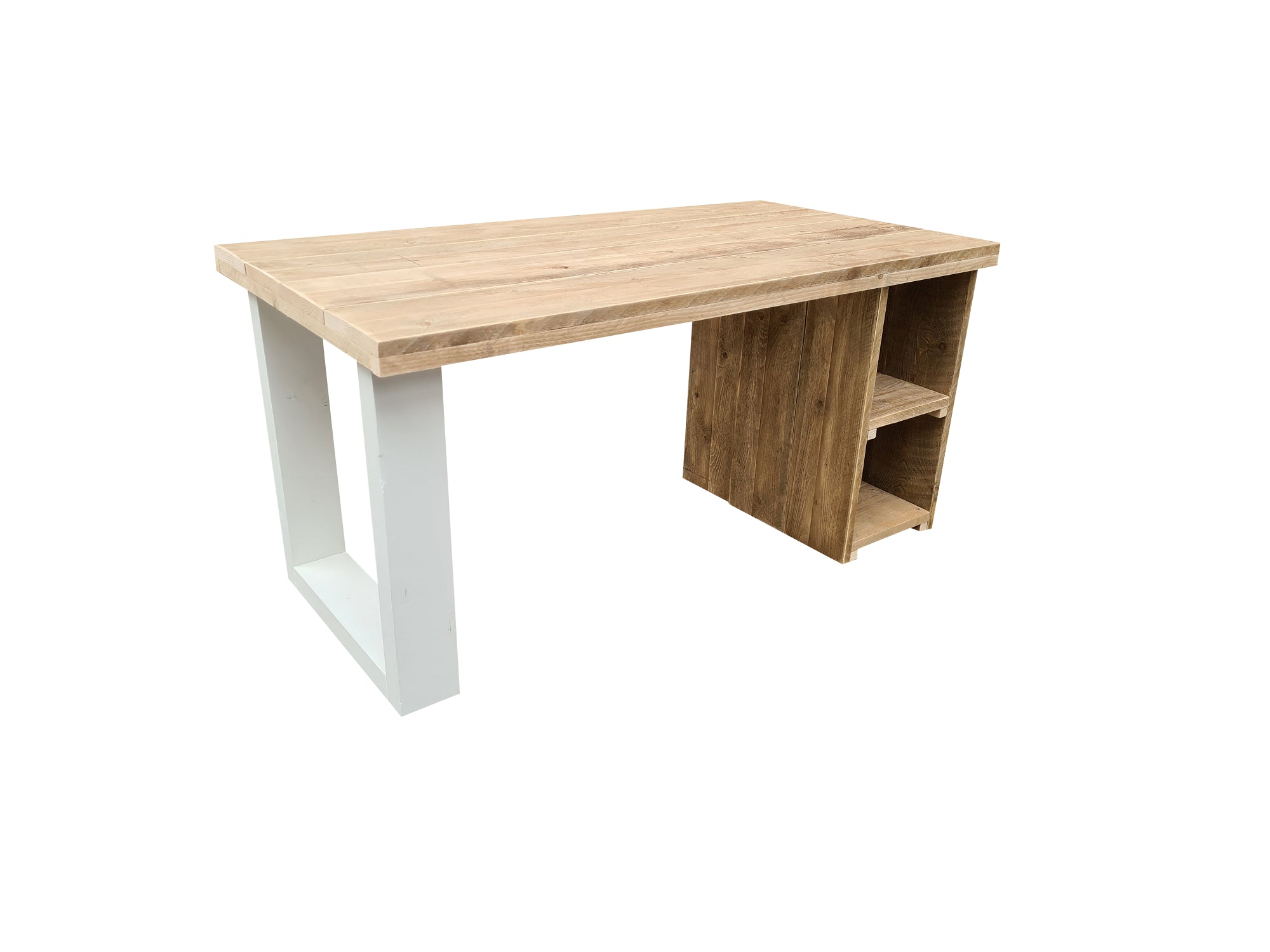 Scrivania in legno San Carlos con gambe Colore Bianco - 170/70 cm