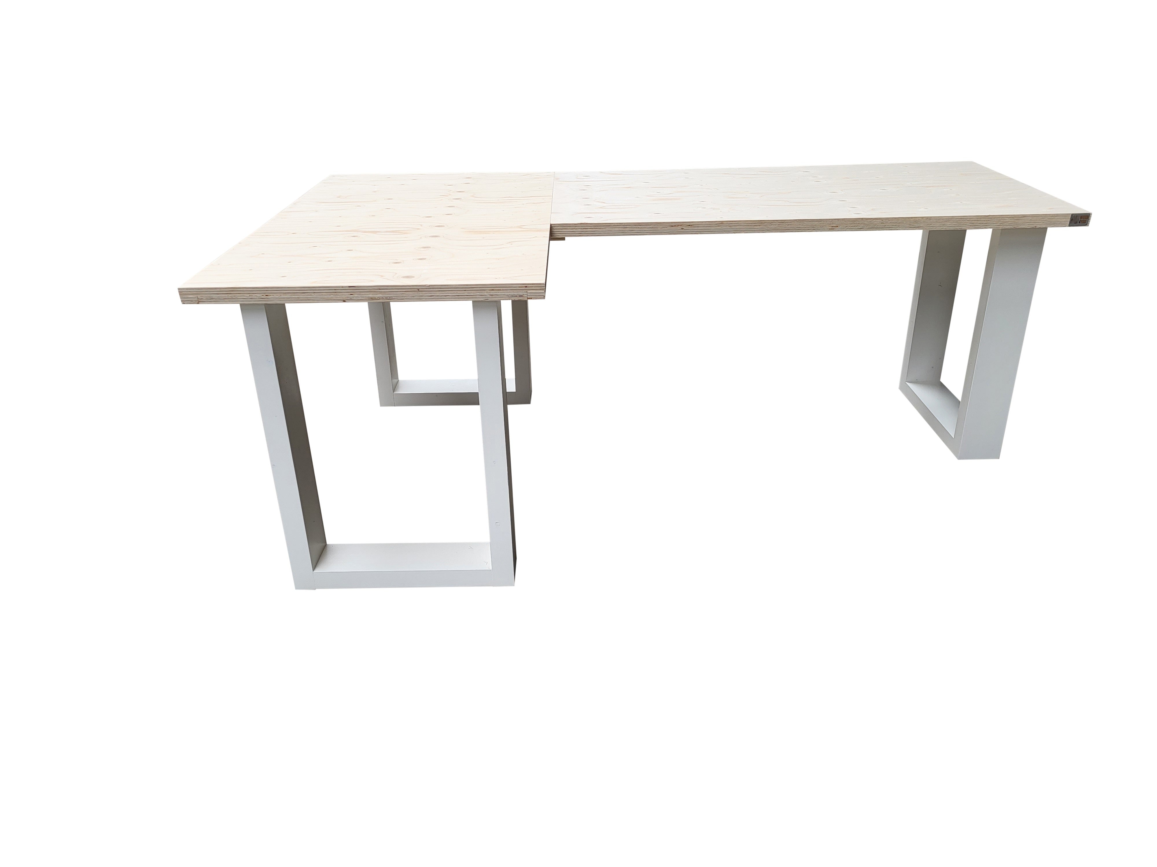 Scrivania - angolare New england legno bianco dimensioni 190/130cm