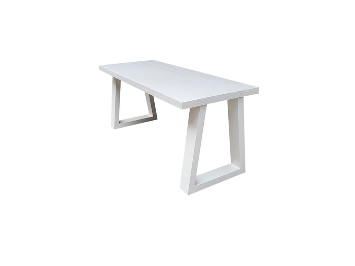 Scrivania in legno Abete Vancouver lunghezza 160 cm per casa ed ufficio colore bianco 