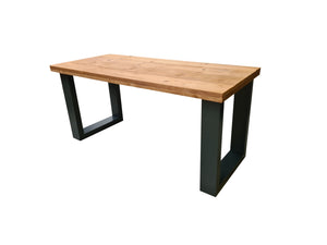 Scrivania in legno New England dimensioni 150/72 cm con gambe Colore Nero