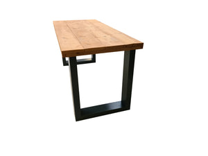 Scrivania in legno New England dimensioni 200/72 cm con gambe Colore Nero