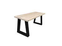 Scrivania in legno lunghezza 180 cm con gambe Colore Nero