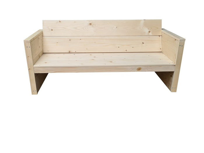 Panca da Giardino in legno di abete Ameland dimensioni 150Lx72Hx57P cm