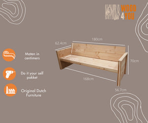 Panca da Giardino in legno Vlieland 175Lx72Hx57P cm