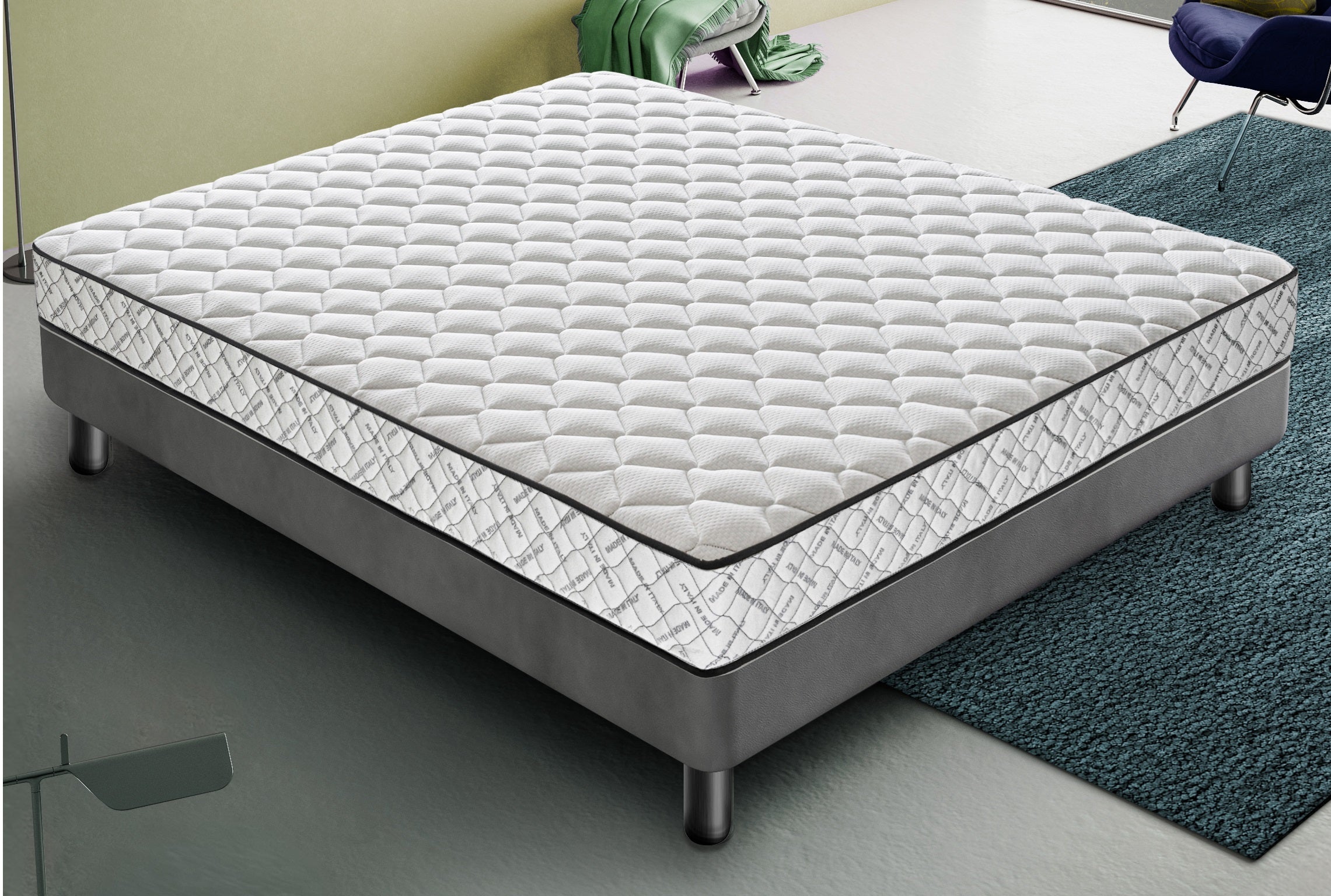 Materasso memory 135x190  Memory Foam - Altezza 20 cm - Ortopedico - Rigidità H3 Made in Italy