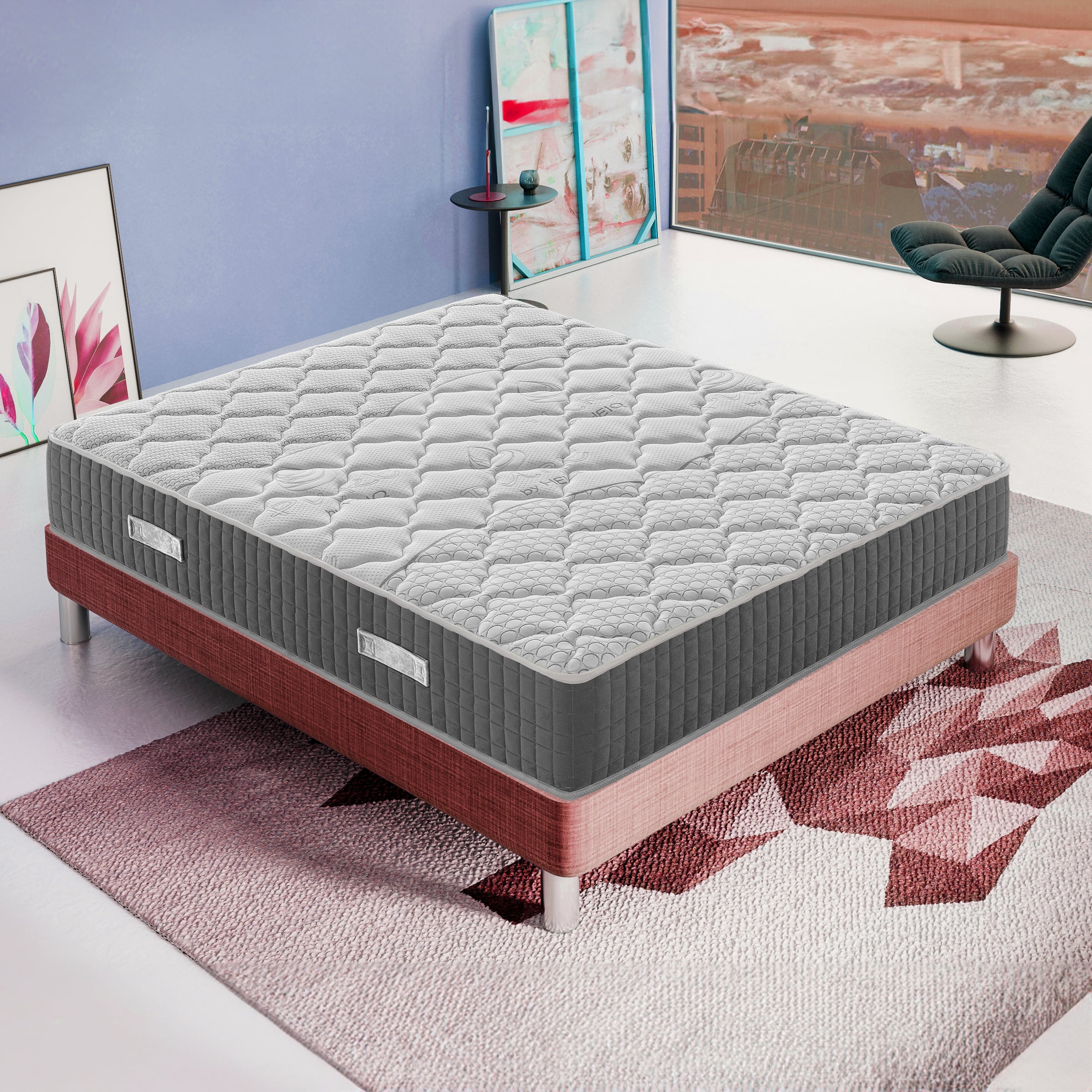 Materasso Piazza e mezza 120x190 in Memory Foam SuperFresh - Alto 30 cm - Alleviamento punti di pressione - Hermes