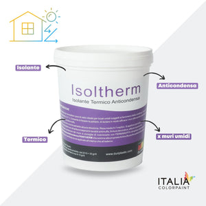 Ciclo trattamento muri antimuffa isoltherm fissativo bioattiva paintherm *** contenuto per 50 mq, confezione 1