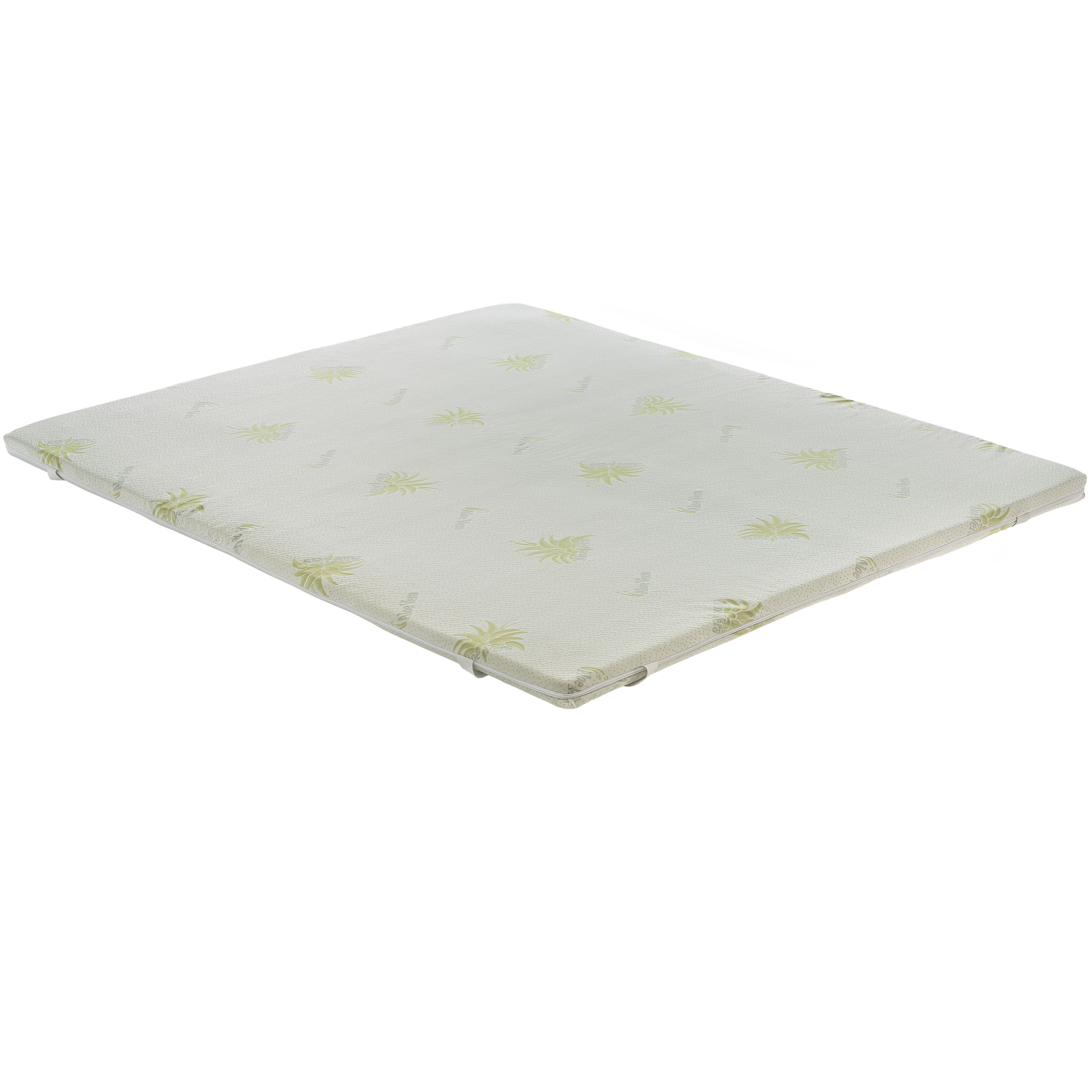 Topper 90x200 in Memory Foam - Alto 5 cm - IGNIFUGO Classe 1M - Sfoderabile 