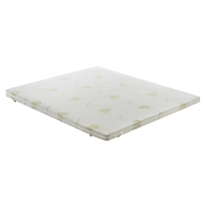 Topper 90x190 in memory foam 10 cm con rivestimento in aloe vera sfoderabile  