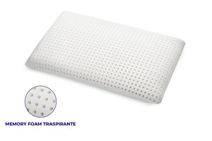 Coppia Cuscini in 100% Memory Foam – Traspirante Anallergico indeformabile