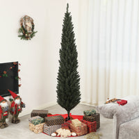 Albero di Natale Artificiale 195 cm 390 Rami Design Alto e Stretto Verde