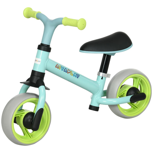 Bicicletta Pedagogica per Bambini Senza Pedali 66,5x34x47 cm in Acciaio PP PU e TPR Turchese