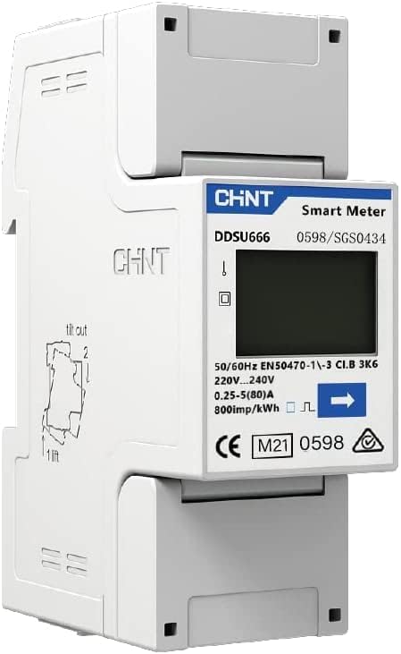 Smart meters saj contatore chint impianto fotovoltaico *** corrente monofase, confezione 1