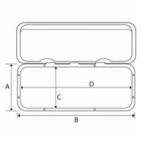 Sportelli calpestabili fori coperti impermeabile mm 270x375 bianchi multipack 5 pezzi