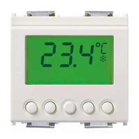 Vimar termostato display bianco plana 14514 controllo temperatura ambiente