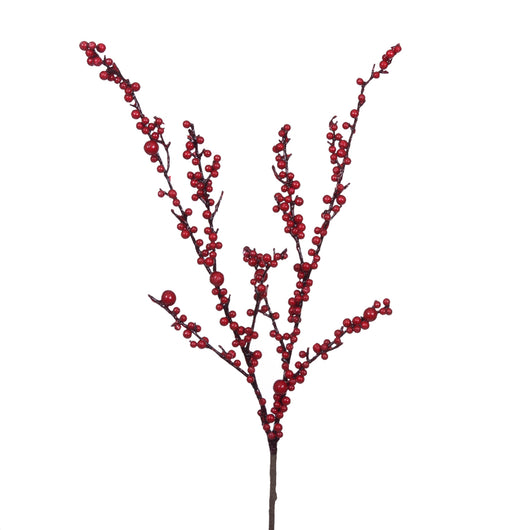 Set 6 Rami Ilex H85 cm Rosso