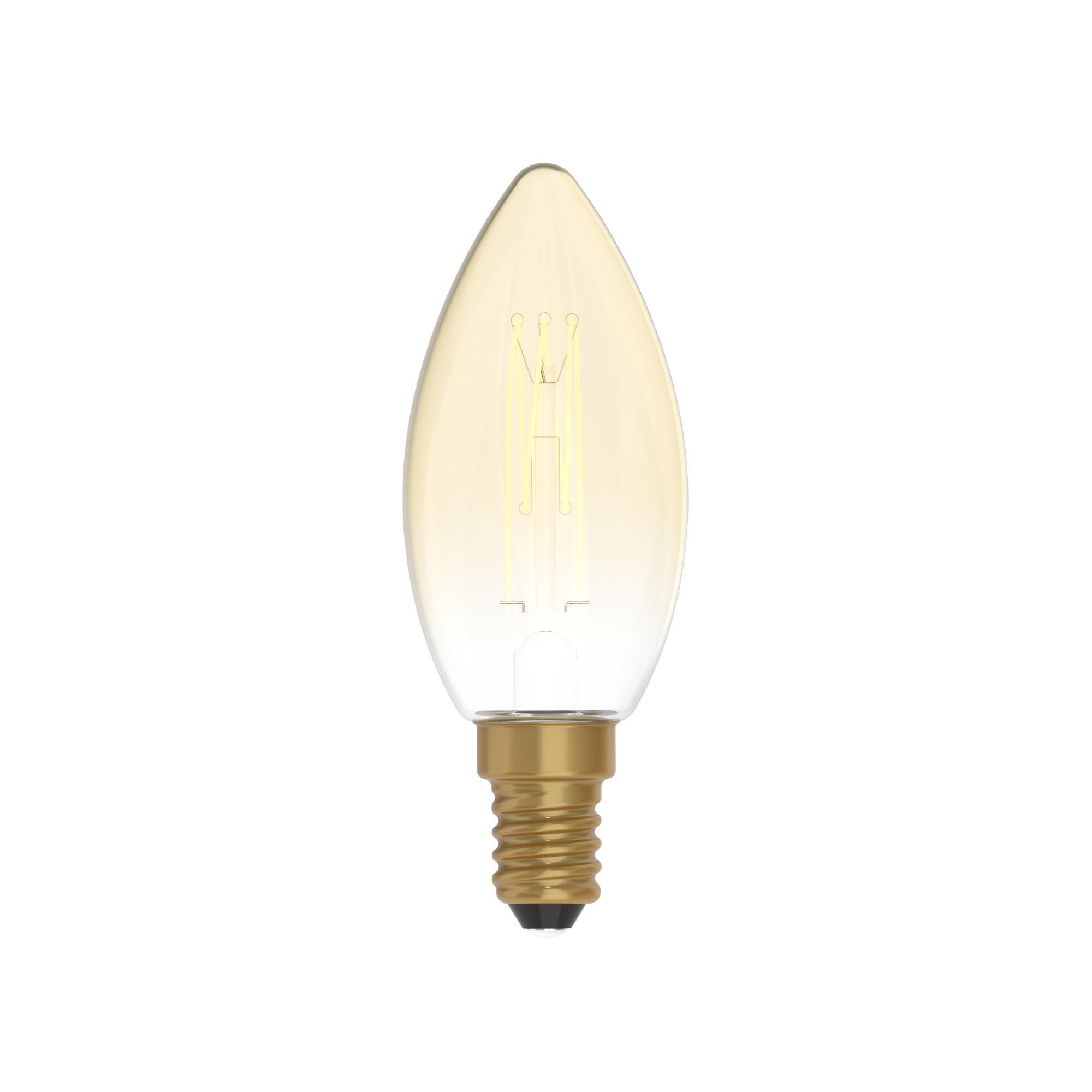 Lampadina led vintage con finitura oro