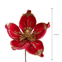 Set 12 Pick Magnolia 15 cm Rosso