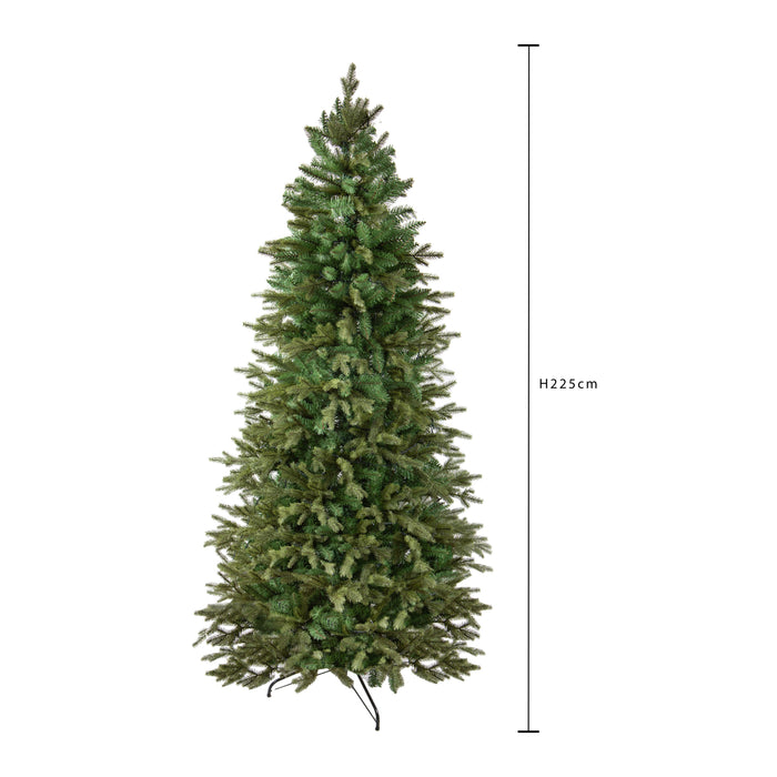 Albero di Natale Artificiale H230 cm Abete Cervino 1026 Tips Verde