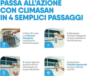 Climasan spray trattamento igienizzante per condizionatori 400ml